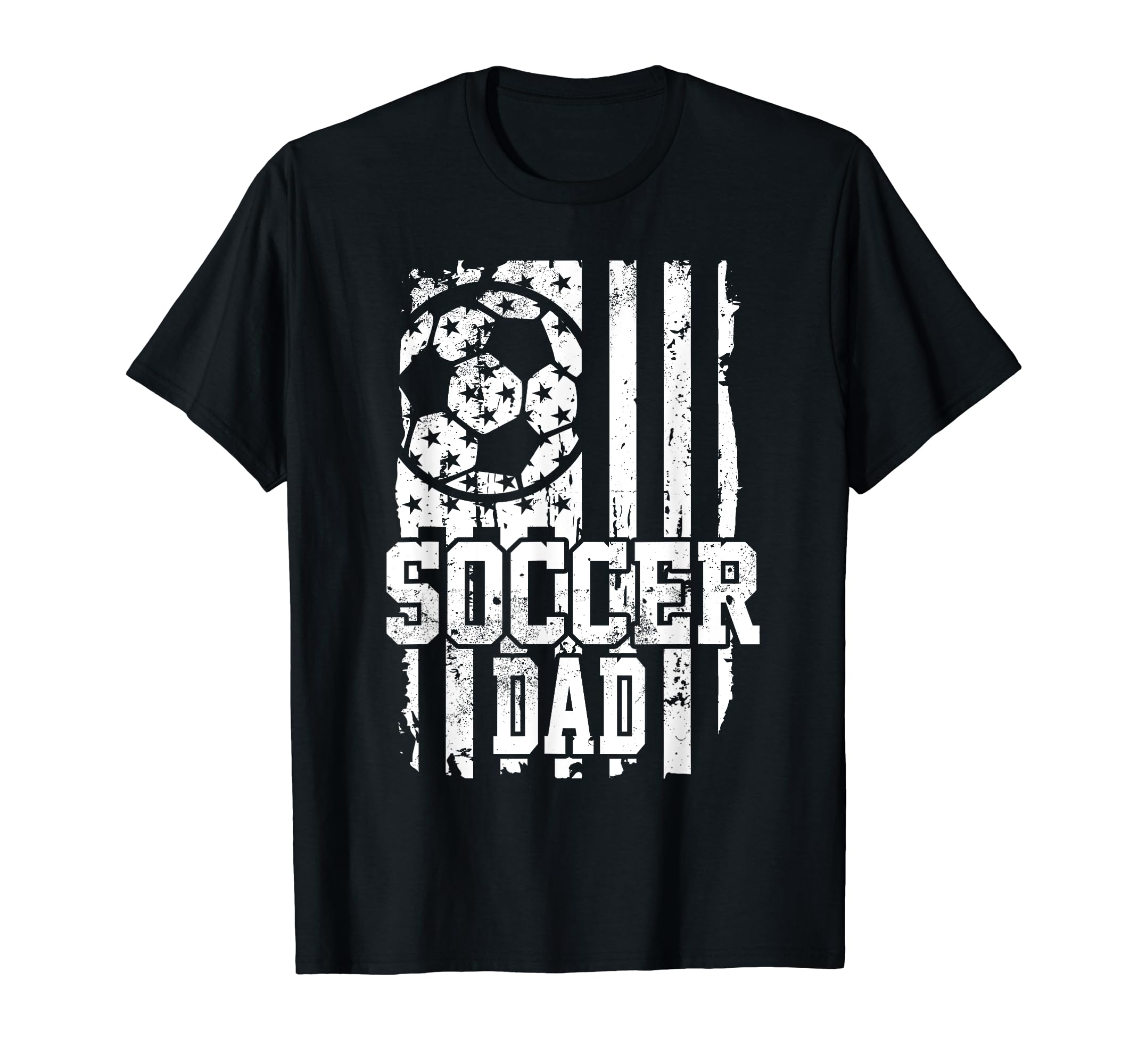 Usa Flag Soccer Dad Soccer Game T-Shirt - Casual Everyday Wear for Adults - T-Shirt, Sweatshirt, Hoodie