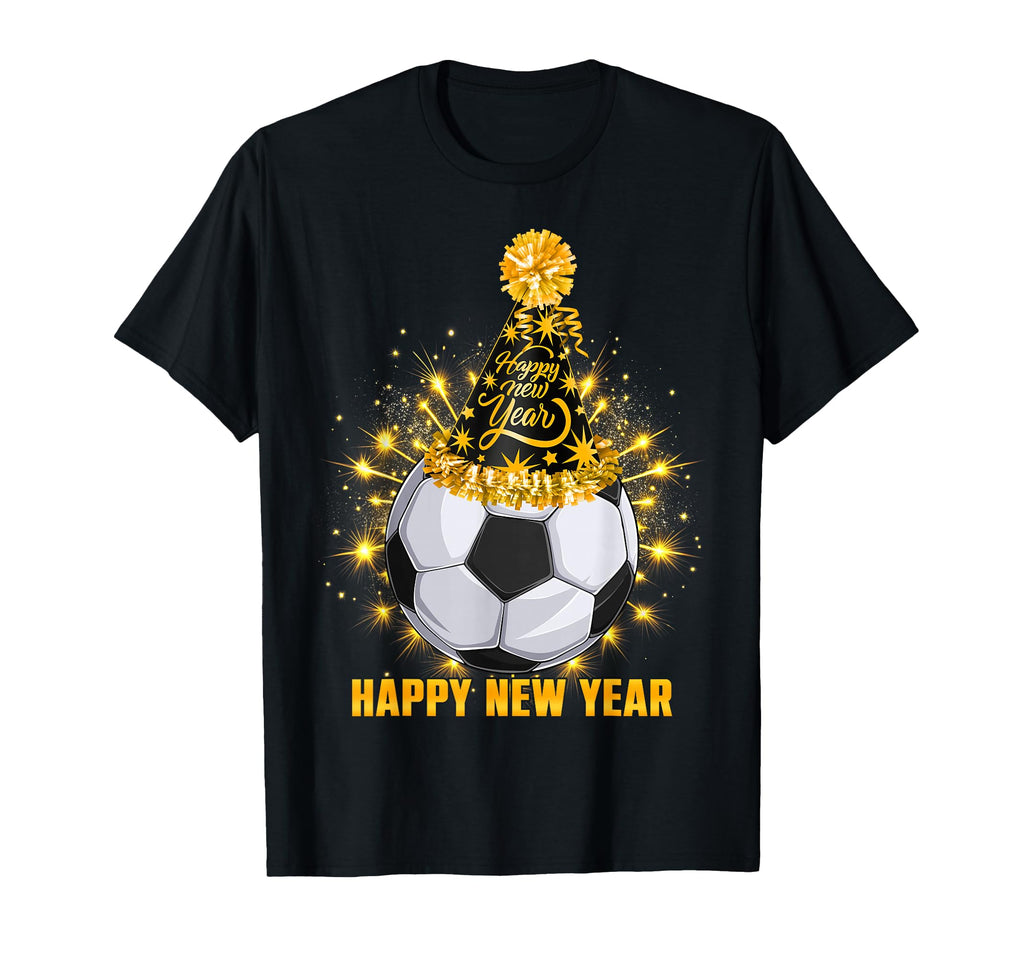 Happy New Year 2026 Soccer Party Hat T-Shirt - Aesthetic Graphic Unisex - T-Shirt, Sweatshirt, Hoodie