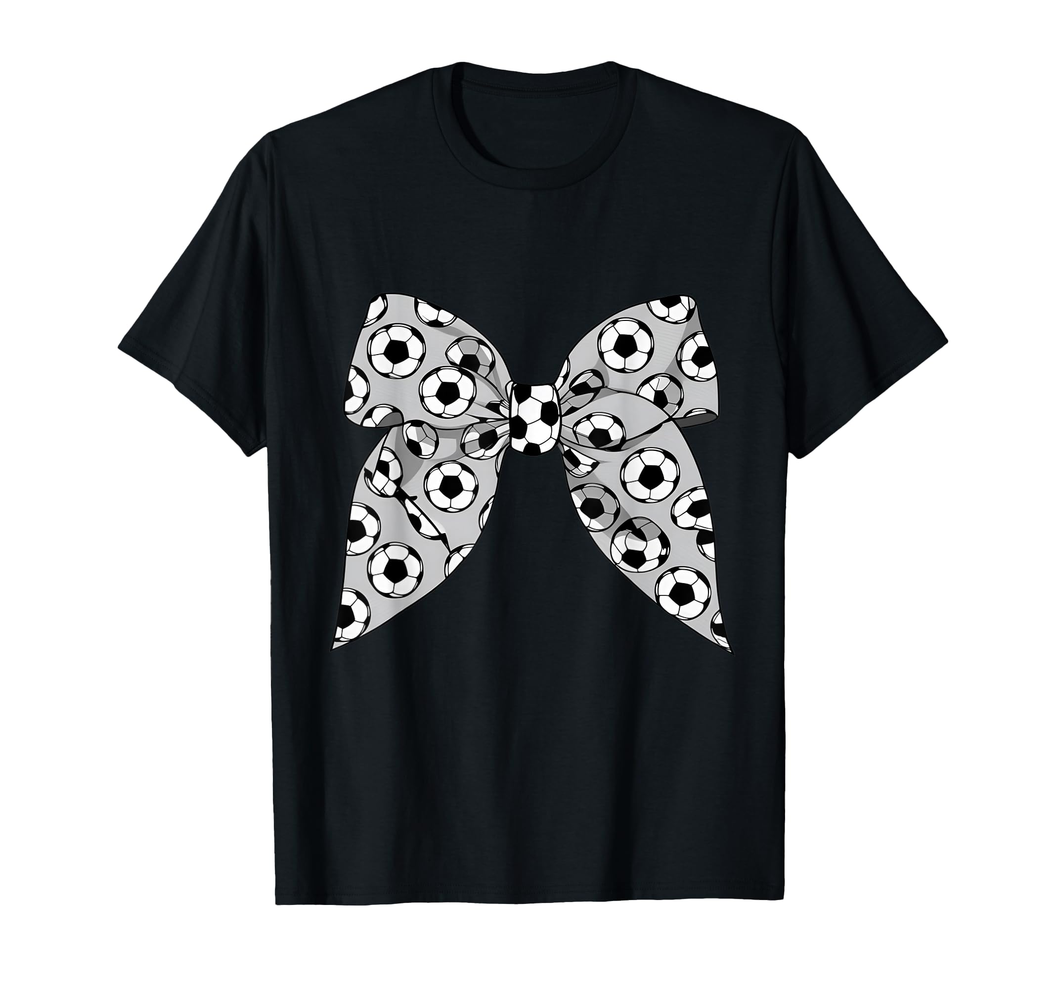 Coquette Bow Soccer Ball Mom Life T-Shirt - Novelty Apparel for Adults - T-Shirt, Sweatshirt, Hoodie
