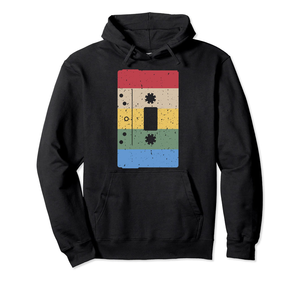 80S Cassette Tape Hoodie - Minimalist Print Unisex - T-Shirt, Sweatshirt, Hoodie