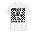 Little Sister Biggest Fan Soccer T-Shirt - Aesthetic Graphic for Adults - T-Shirt, Sweatshirt, Hoodie