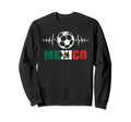 Mexico Russia Heartbeat Soccer Sweatshirt - Graphic Print Men Women - T-Shirt, Sweatshirt, Hoodie