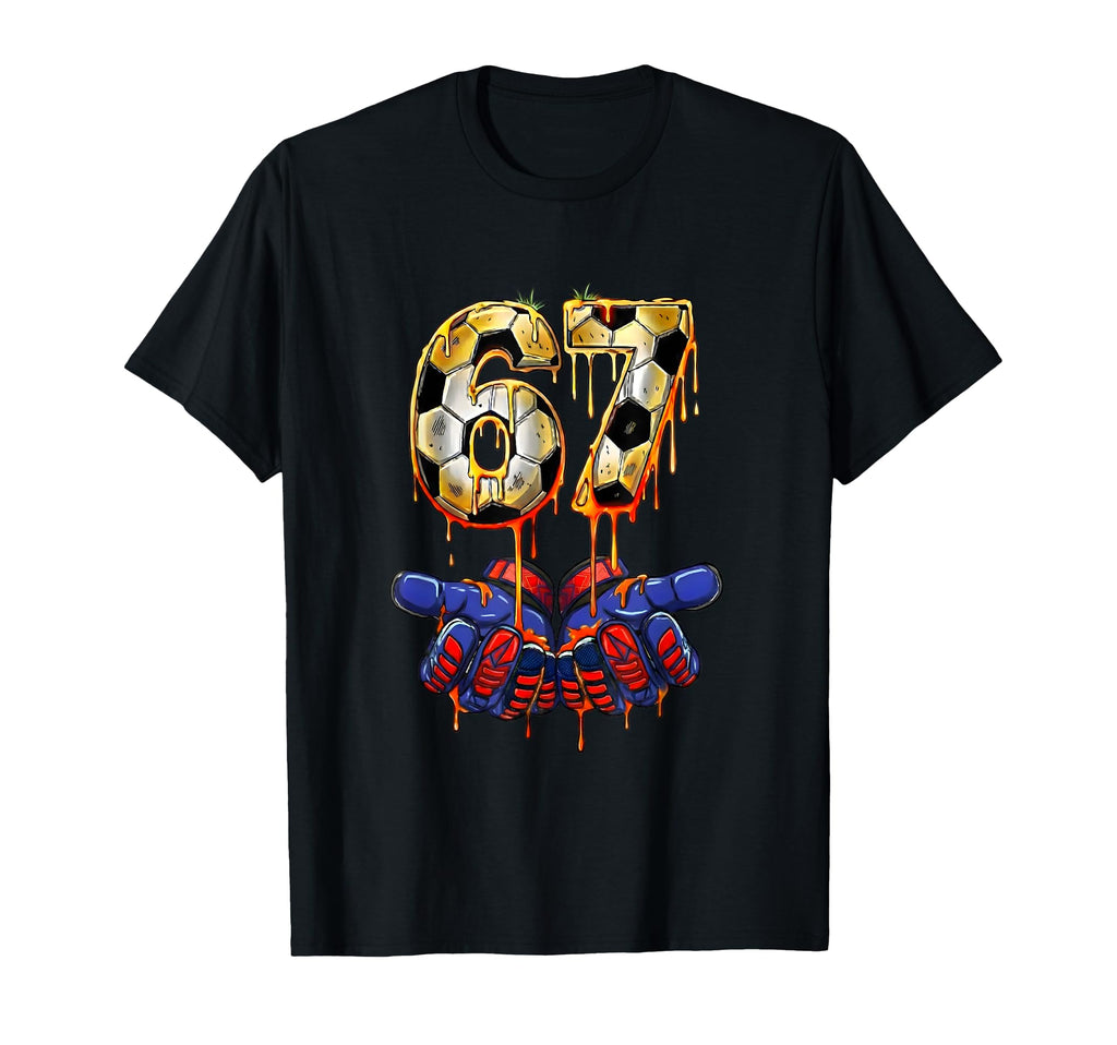 67 Meme Soccer Goalkeeper Gloves T-Shirt - Aesthetic Graphic for Adults - T-Shirt, Sweatshirt, Hoodie