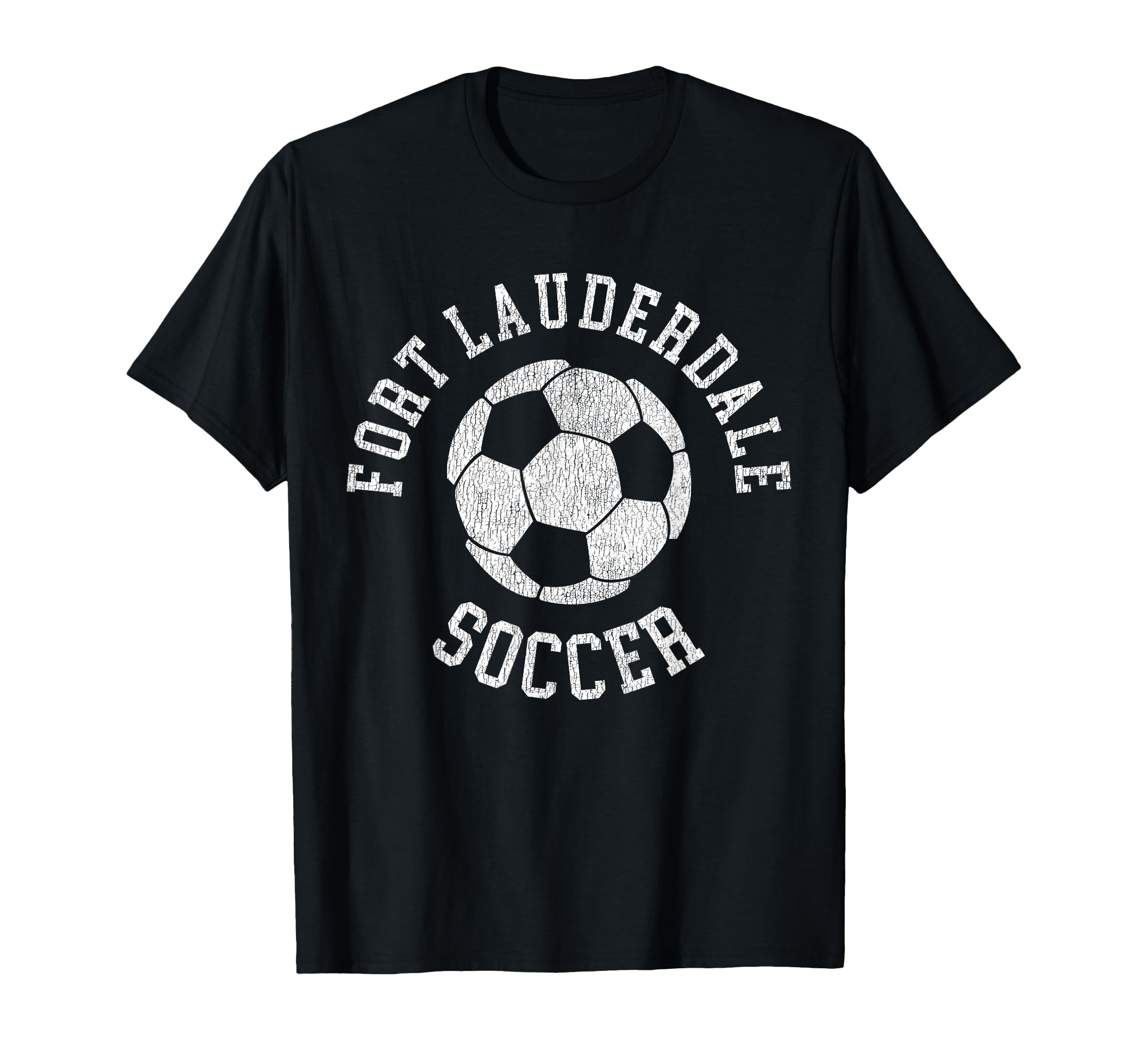 Fort Lauderdale Soccer Distressed 90S T-Shirt - Graphic Print Men Women - T-Shirt, Sweatshirt, Hoodie