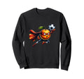 Superhero Orange Football Cartoon Sweatshirt - Trendy Graphic Men Women - T-Shirt, Sweatshirt, Hoodie