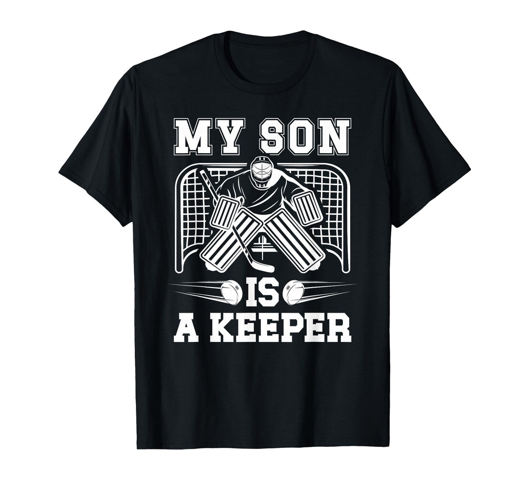 My Son Is Hockey Keeper Mom Hockey T-Shirt - Streetwear Style for Adults - T-Shirt, Sweatshirt, Hoodie
