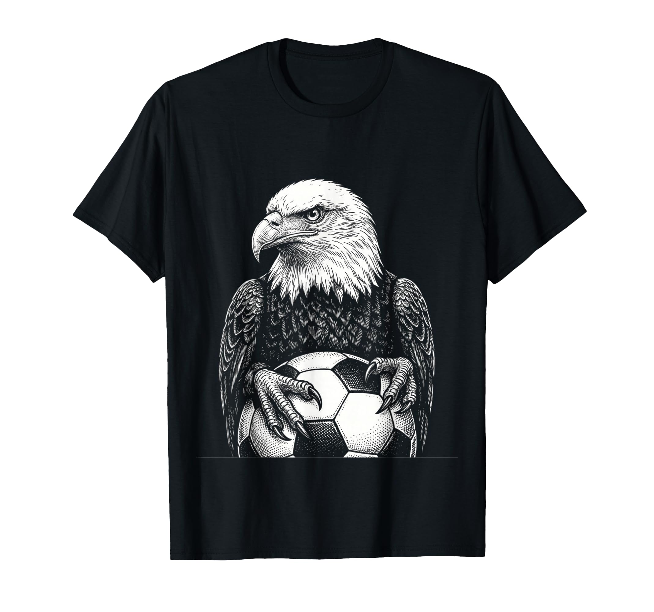 Black White Soccer Fan Bald T-Shirt - Casual Everyday Wear for Adults - T-Shirt, Sweatshirt, Hoodie