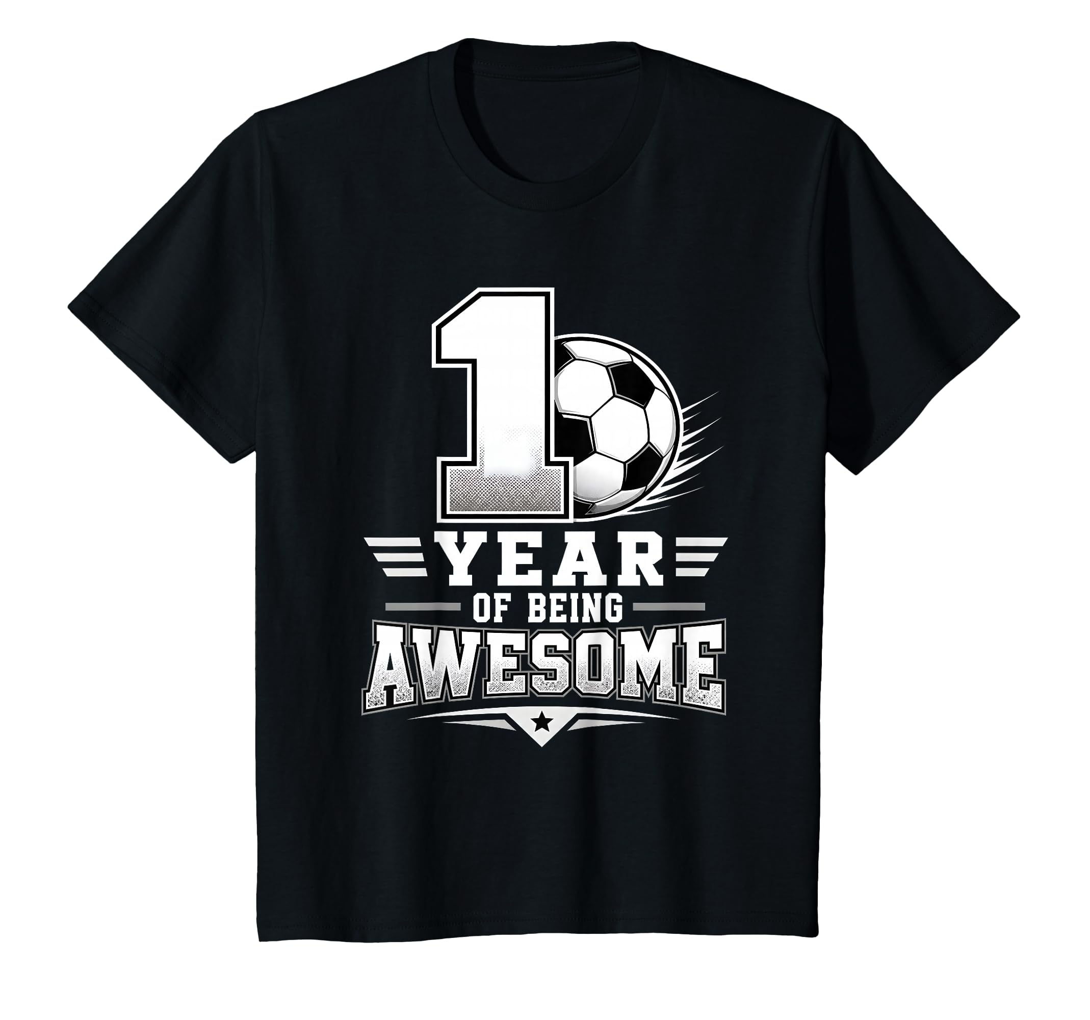 1St Birthday Soccer 1 Year Being Awesome T-Shirt - Streetwear Style Unisex - T-Shirt, Sweatshirt, Hoodie