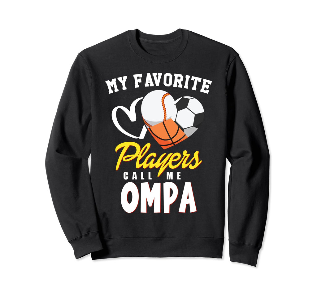 My Favorite Players Baseball Soccer Sweatshirt - Graphic Print for Adults - T-Shirt, Sweatshirt, Hoodie