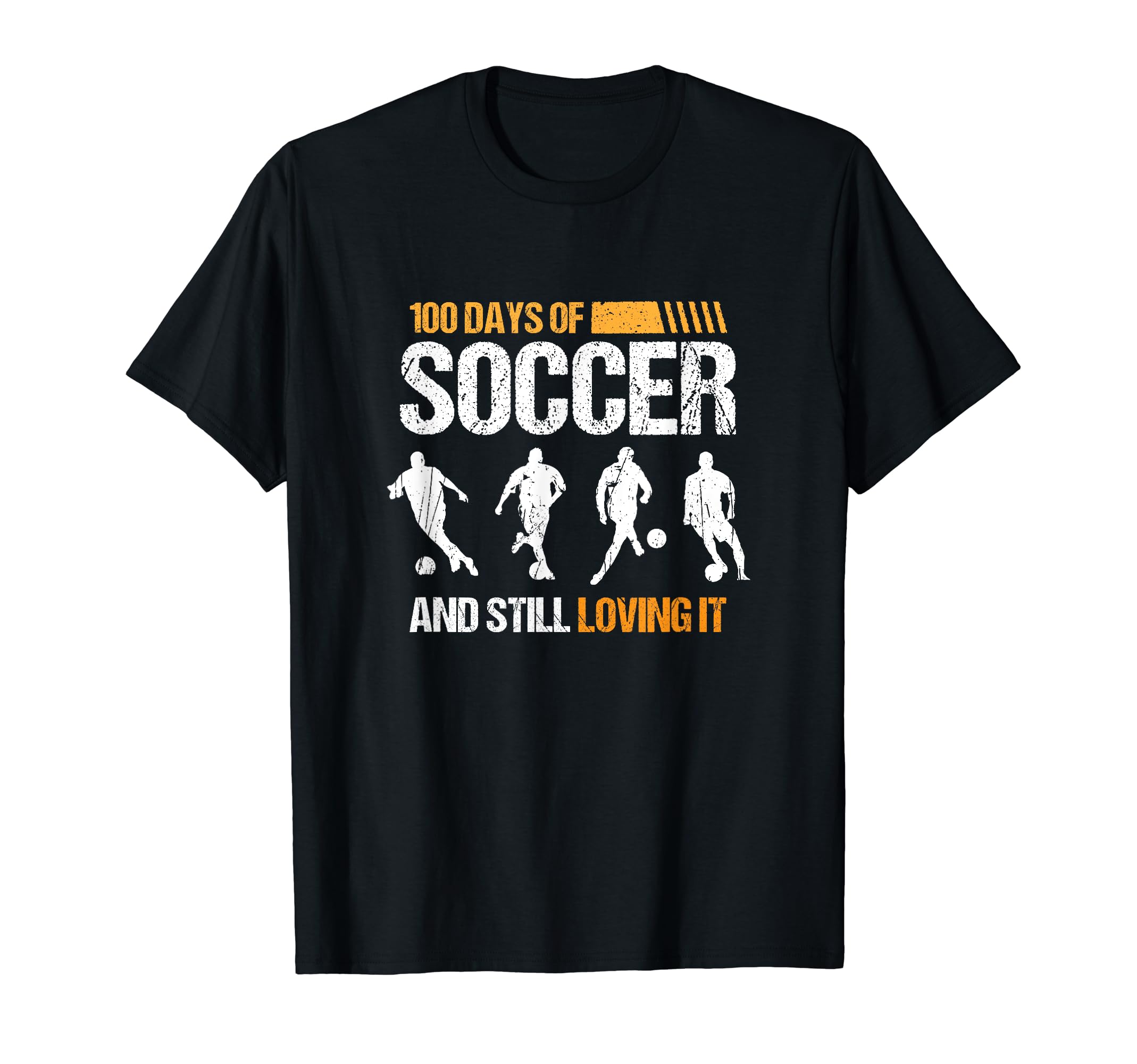 100 Days Soccer Passionate Sport Player T-Shirt - Custom Art Print Unisex - T-Shirt, Sweatshirt, Hoodie