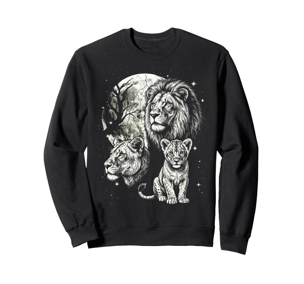 Lion 90S Aesthetic Y2K Lion Sweatshirt - Aesthetic Graphic for Adults - T-Shirt, Sweatshirt, Hoodie