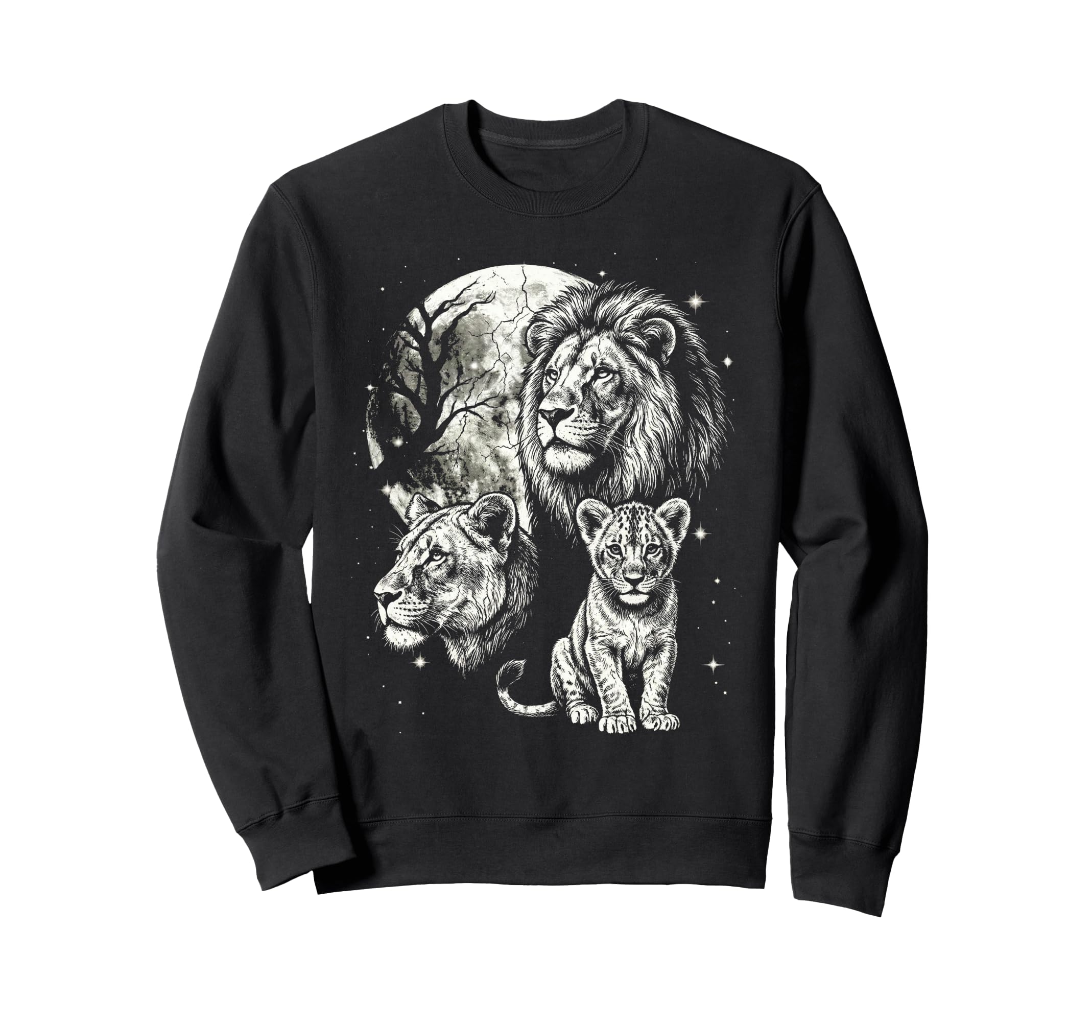 Lion 90S Aesthetic Y2K Lion Sweatshirt - Aesthetic Graphic for Adults - T-Shirt, Sweatshirt, Hoodie