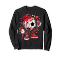 Soccer Football Drip Heart Icecream Sweatshirt - Trendy Graphic for Adults - T-Shirt, Sweatshirt, Hoodie