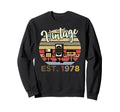 44Th Birthday 44 Years Old Est Sweatshirt - Fun Novelty Design for Adults - T-Shirt, Sweatshirt, Hoodie
