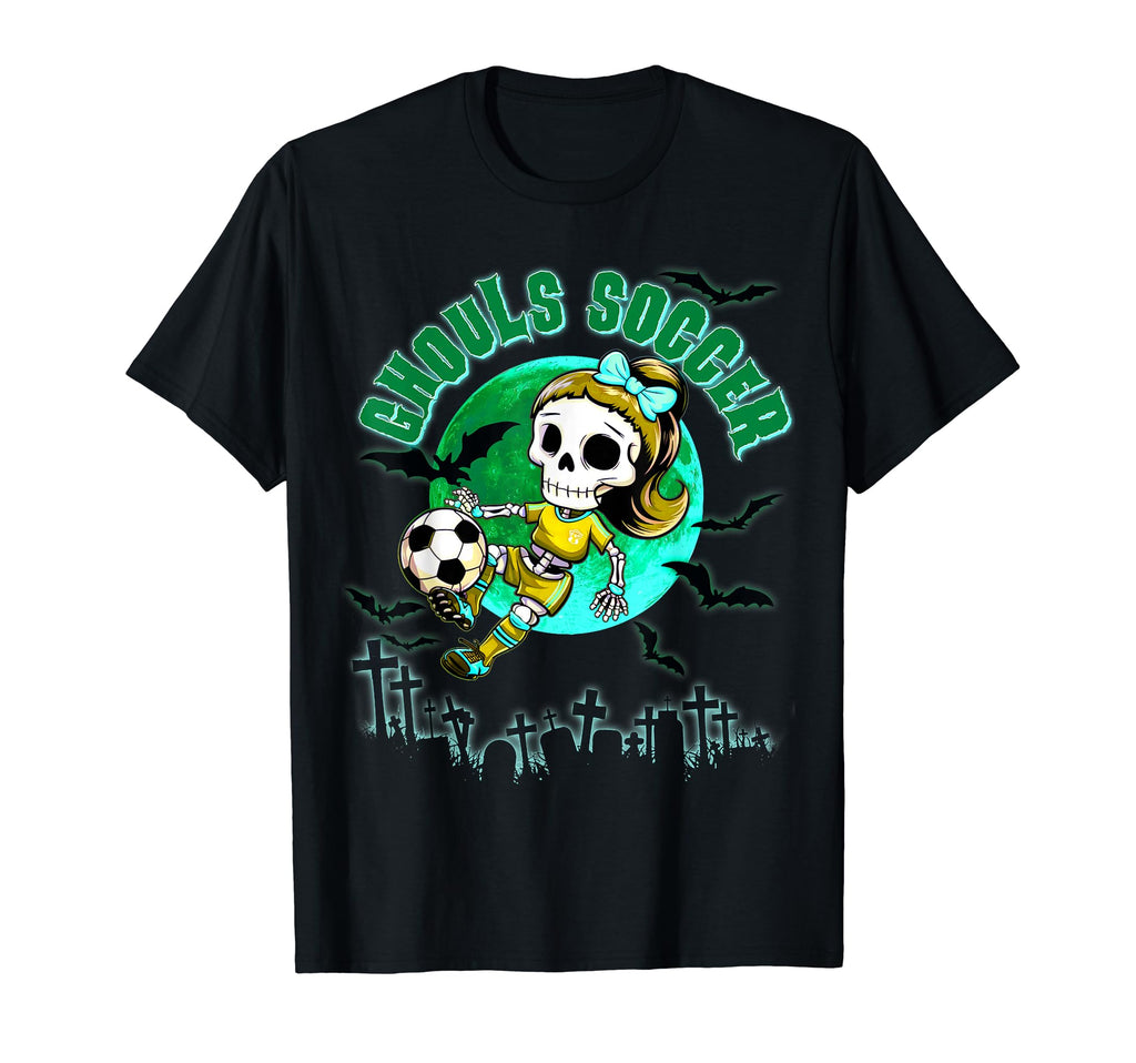Soccer Ghoul Halloween Teens October T-Shirt - Novelty Apparel Unisex - T-Shirt, Sweatshirt, Hoodie
