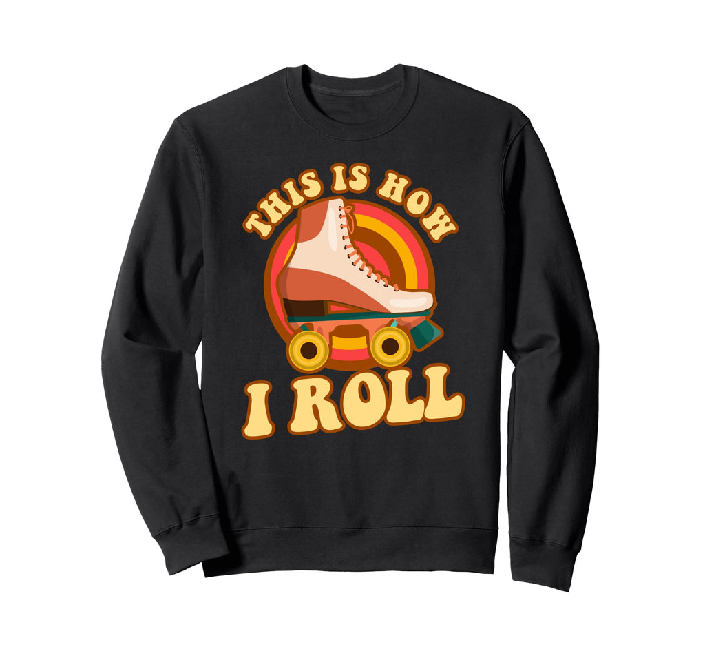 Roller Skating Skate 1970S Sweatshirt - Aesthetic Graphic Men Women - T-Shirt, Sweatshirt, Hoodie