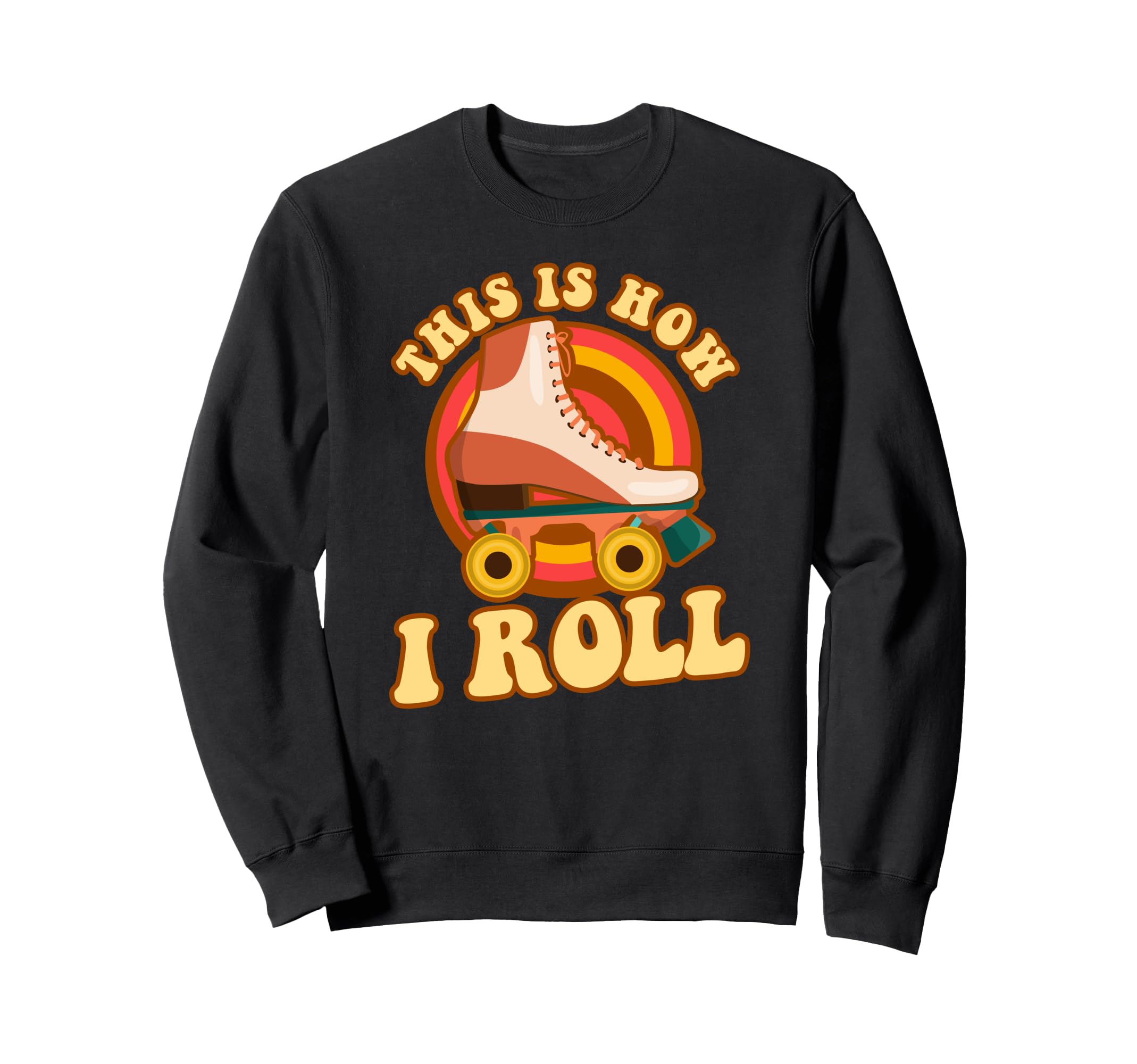 Roller Skating Skate 1970S Sweatshirt - Aesthetic Graphic Men Women - T-Shirt, Sweatshirt, Hoodie