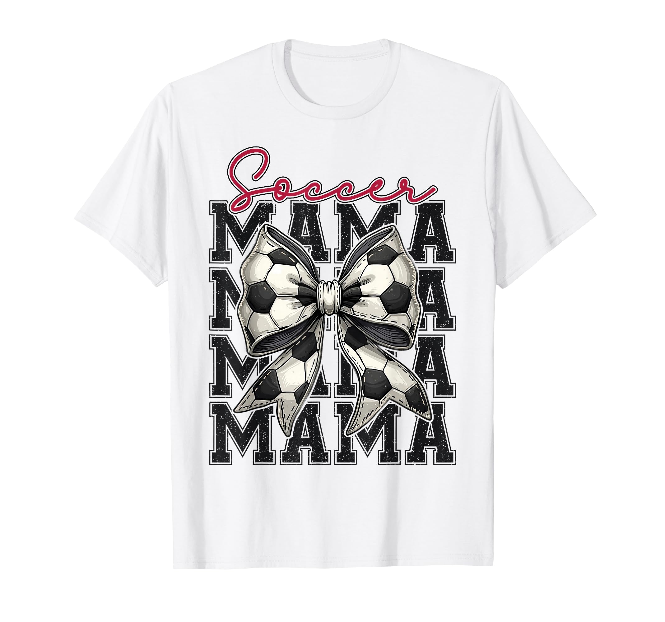 Soccer Mama Funny Coquette Bow Mom T-Shirt - Minimalist Print Men Women - T-Shirt, Sweatshirt, Hoodie