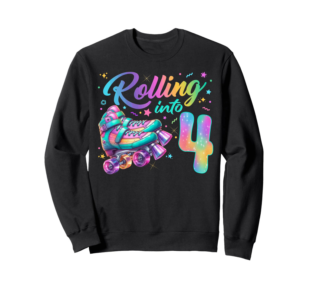 Roller Skates Birthday Skating Sweatshirt - Casual Everyday Wear Unisex - T-Shirt, Sweatshirt, Hoodie