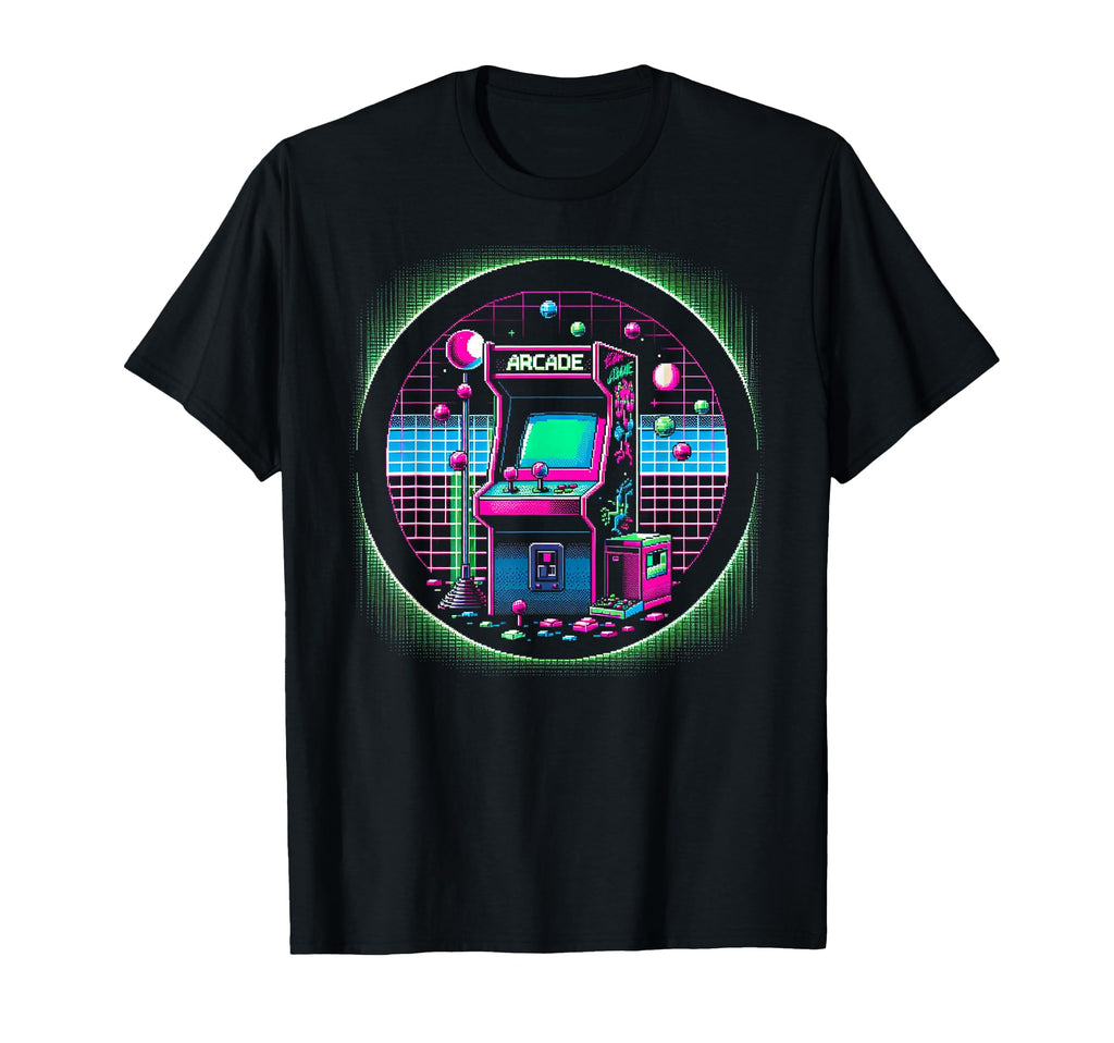 1980S Arcade T-Shirt - Aesthetic Graphic for Adults - T-Shirt, Sweatshirt, Hoodie