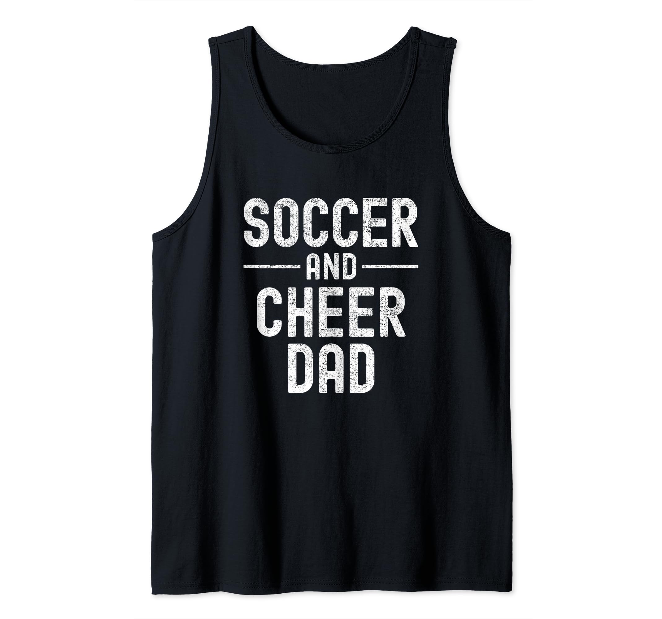 Soccer And Cheer Cheerleader Dad T T-Shirt - Aesthetic Graphic for Adults - T-Shirt, Sweatshirt, Hoodie