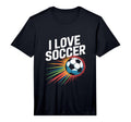 Mens I Love Soccer Vibrant Ball T-Shirt - Novelty Apparel Men Women - T-Shirt, Sweatshirt, Hoodie