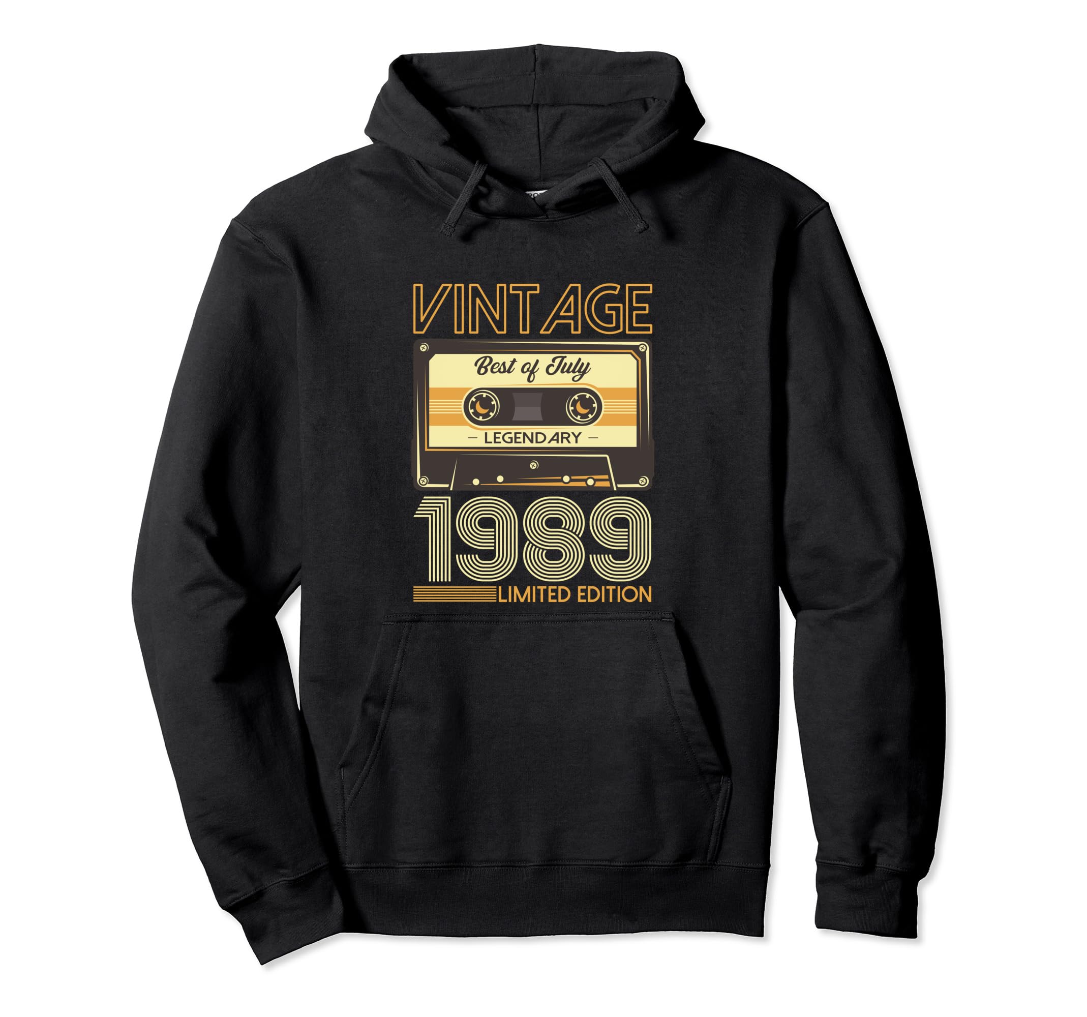 35Th Birthday July 1989 Cassette Hoodie - Casual Everyday Wear Men Women - T-Shirt, Sweatshirt, Hoodie
