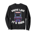 80S Arcade Nostalgia Pixel Art Video Sweatshirt - Unique Graphic Unisex - T-Shirt, Sweatshirt, Hoodie