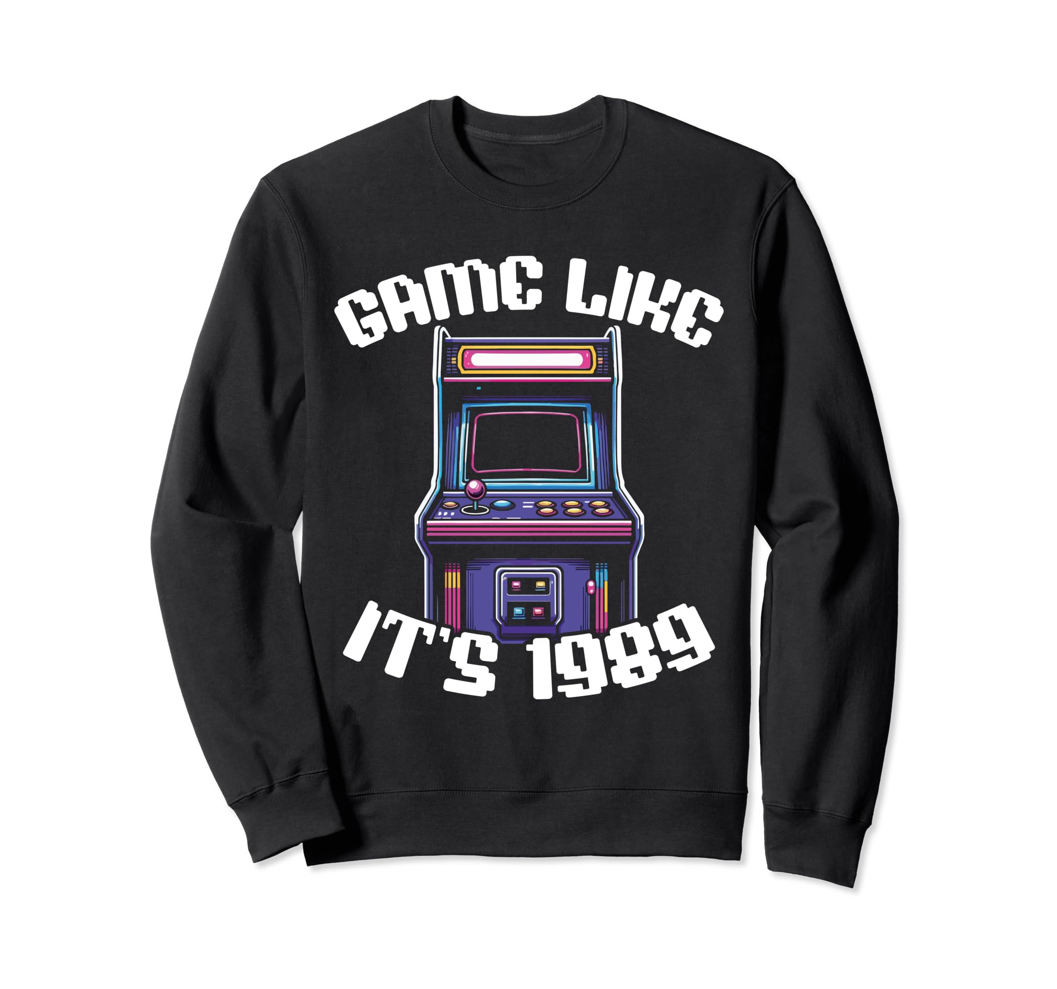 80S Arcade Nostalgia Pixel Art Video Sweatshirt - Unique Graphic Unisex - T-Shirt, Sweatshirt, Hoodie