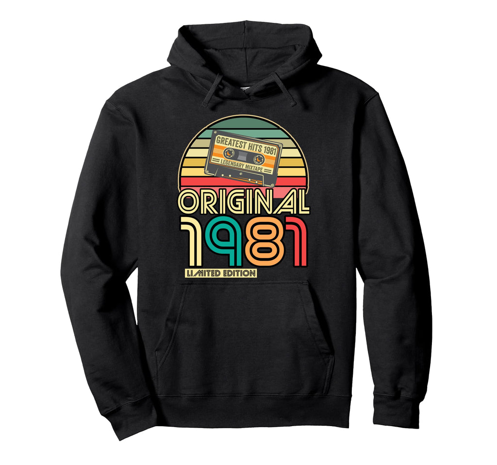 Birthday 1981 Gift Cassette Tape 1981 Hoodie - Streetwear Style Unisex - T-Shirt, Sweatshirt, Hoodie