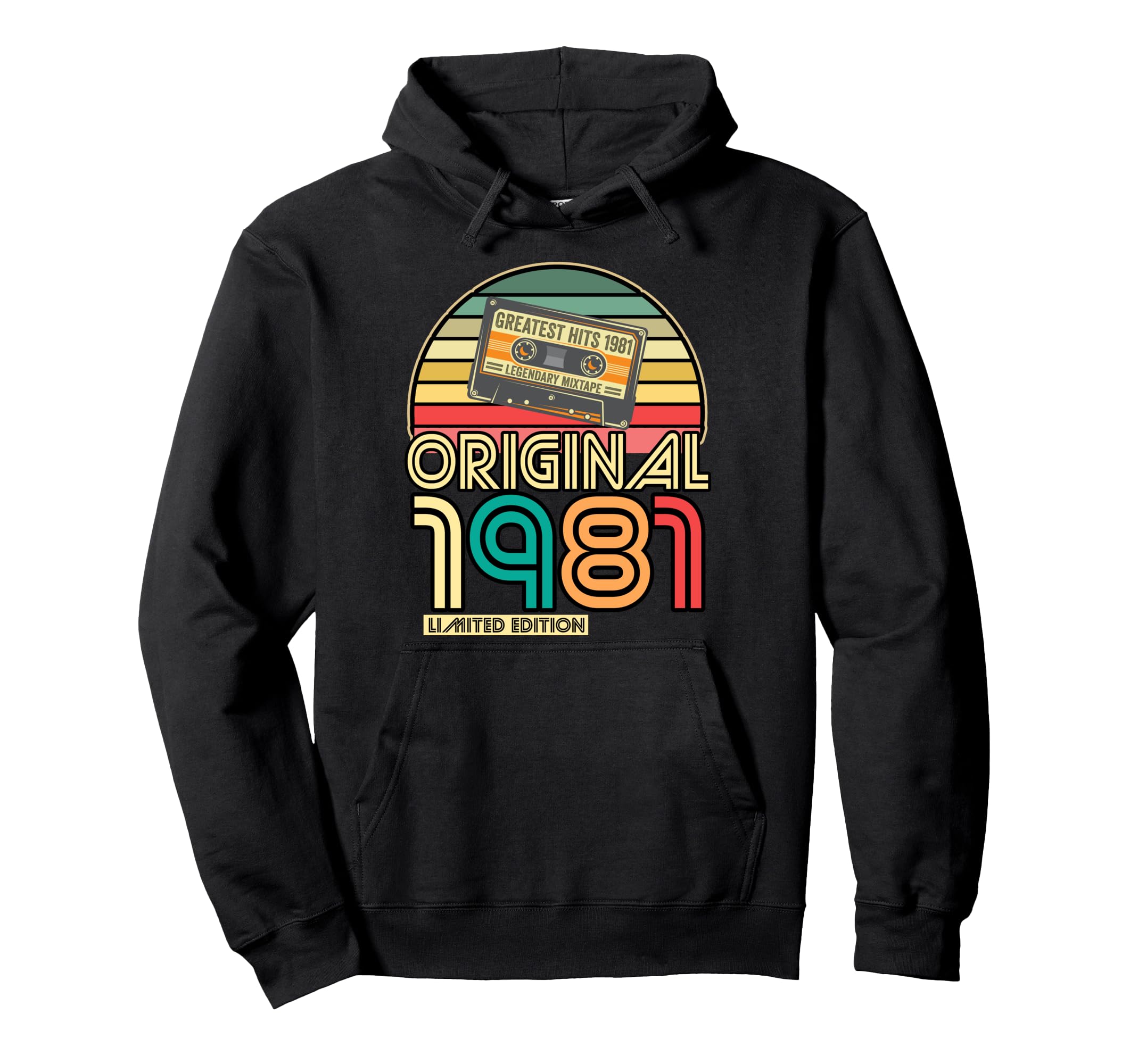 Birthday 1981 Gift Cassette Tape 1981 Hoodie - Streetwear Style Unisex - T-Shirt, Sweatshirt, Hoodie