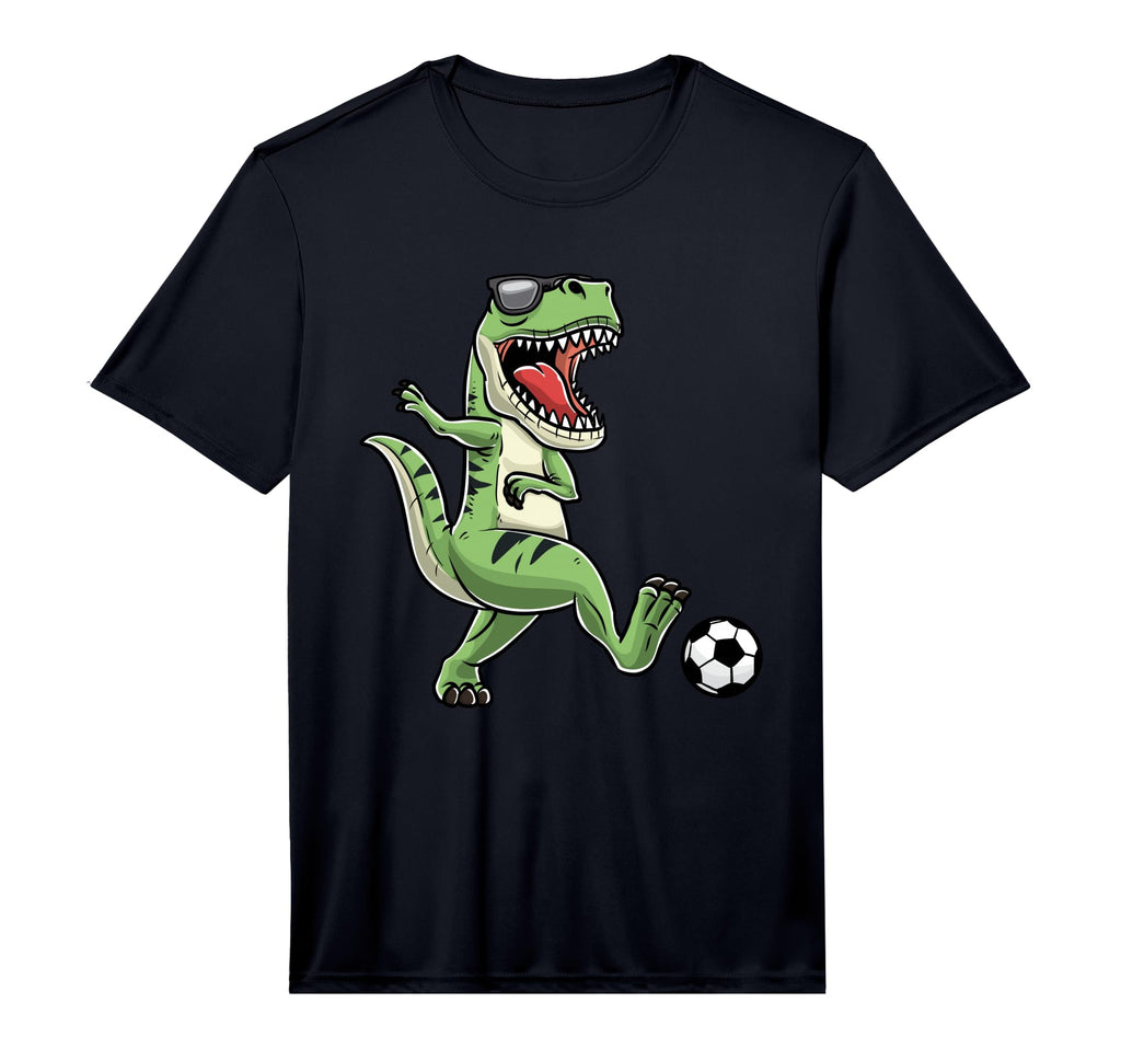 T Rex Playing Soccer Dinosaur Soccer T-Shirt - Aesthetic Graphic Unisex - T-Shirt, Sweatshirt, Hoodie