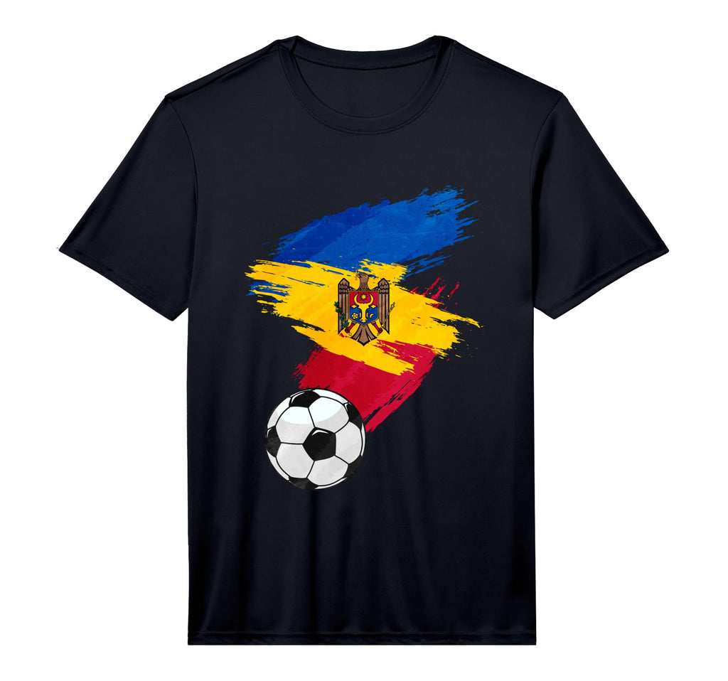 Moldova Soccer Football Flag Performance T-Shirt - Graphic Print Men Women - T-Shirt, Sweatshirt, Hoodie
