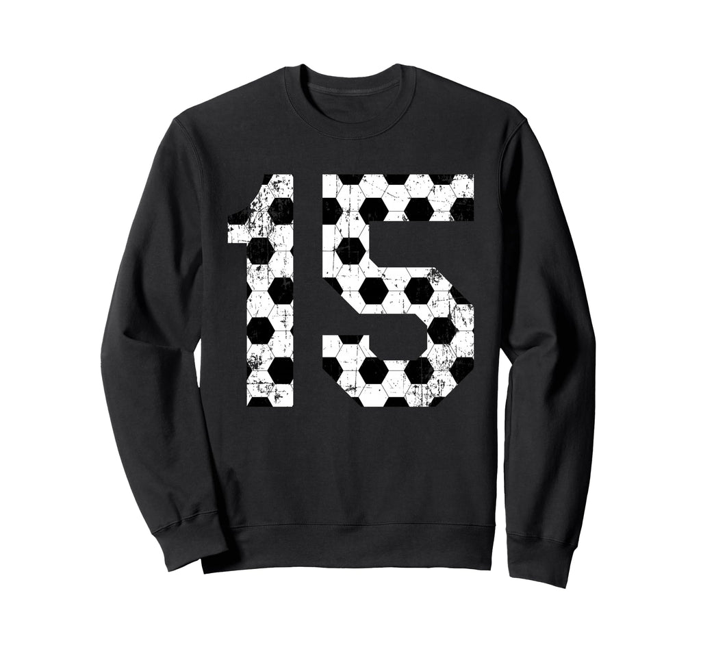 Soccer 15 Jersey Number Sweatshirt - Custom Art Print Unisex - T-Shirt, Sweatshirt, Hoodie