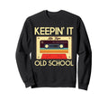 Old School Hip Hop Cassette Music 70S Sweatshirt - Minimalist Print Unisex - T-Shirt, Sweatshirt, Hoodie
