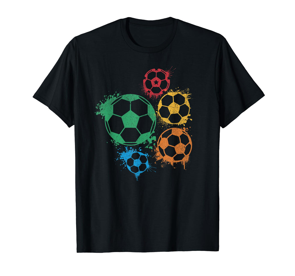 Soccer Sports Player Colorful Ball T-Shirt - Novelty Apparel Unisex - T-Shirt, Sweatshirt, Hoodie