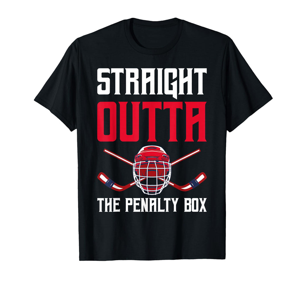 Straight Outta Penalty Box Funny Goal T-Shirt - Aesthetic Graphic Unisex - T-Shirt, Sweatshirt, Hoodie