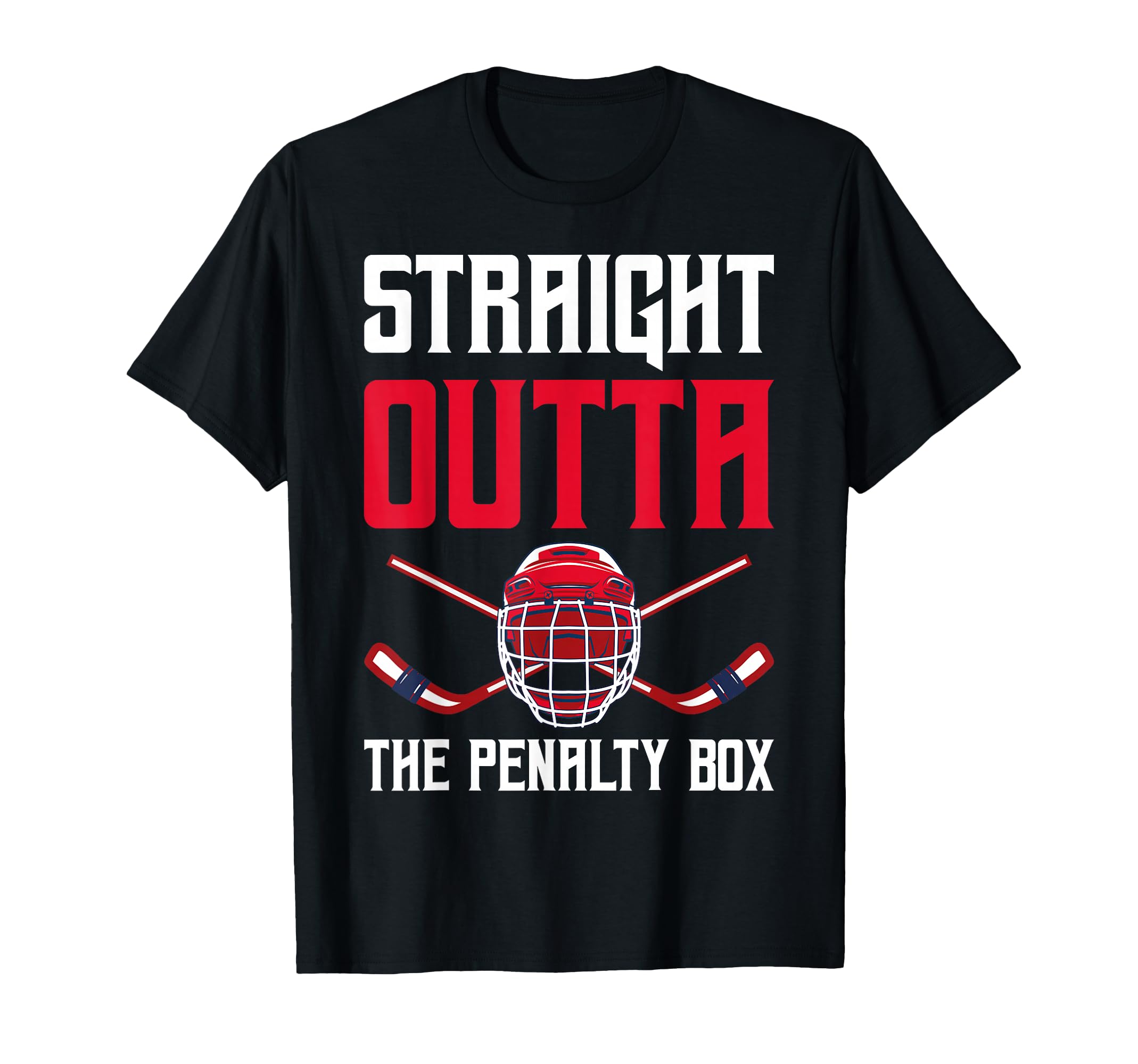Straight Outta Penalty Box Funny Goal T-Shirt - Aesthetic Graphic Unisex - T-Shirt, Sweatshirt, Hoodie