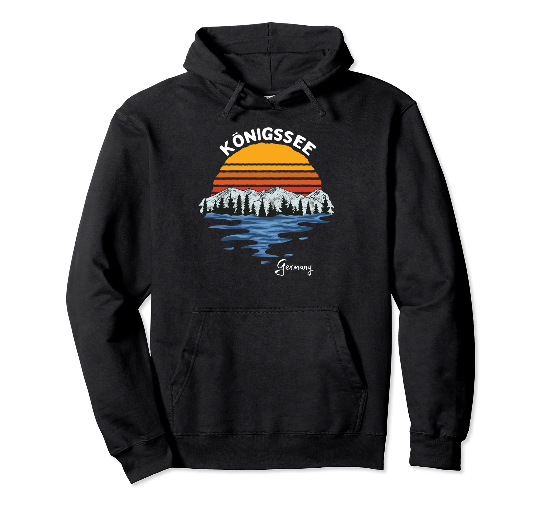 Royal Lake Berchtesgaden National Park Hoodie - Unique Graphic Unisex - T-Shirt, Sweatshirt, Hoodie