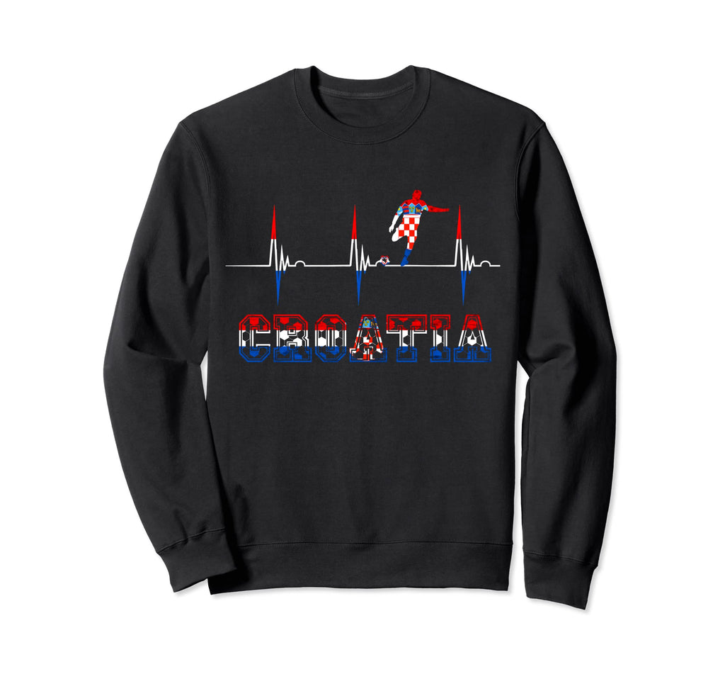 Croatia Croatian Soccer Player Sweatshirt - Custom Art Print Men Women - T-Shirt, Sweatshirt, Hoodie