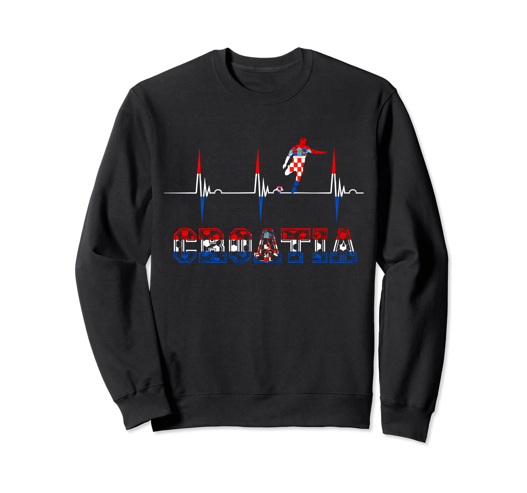 Croatia Croatian Soccer Player Sweatshirt - Custom Art Print Men Women - T-Shirt, Sweatshirt, Hoodie
