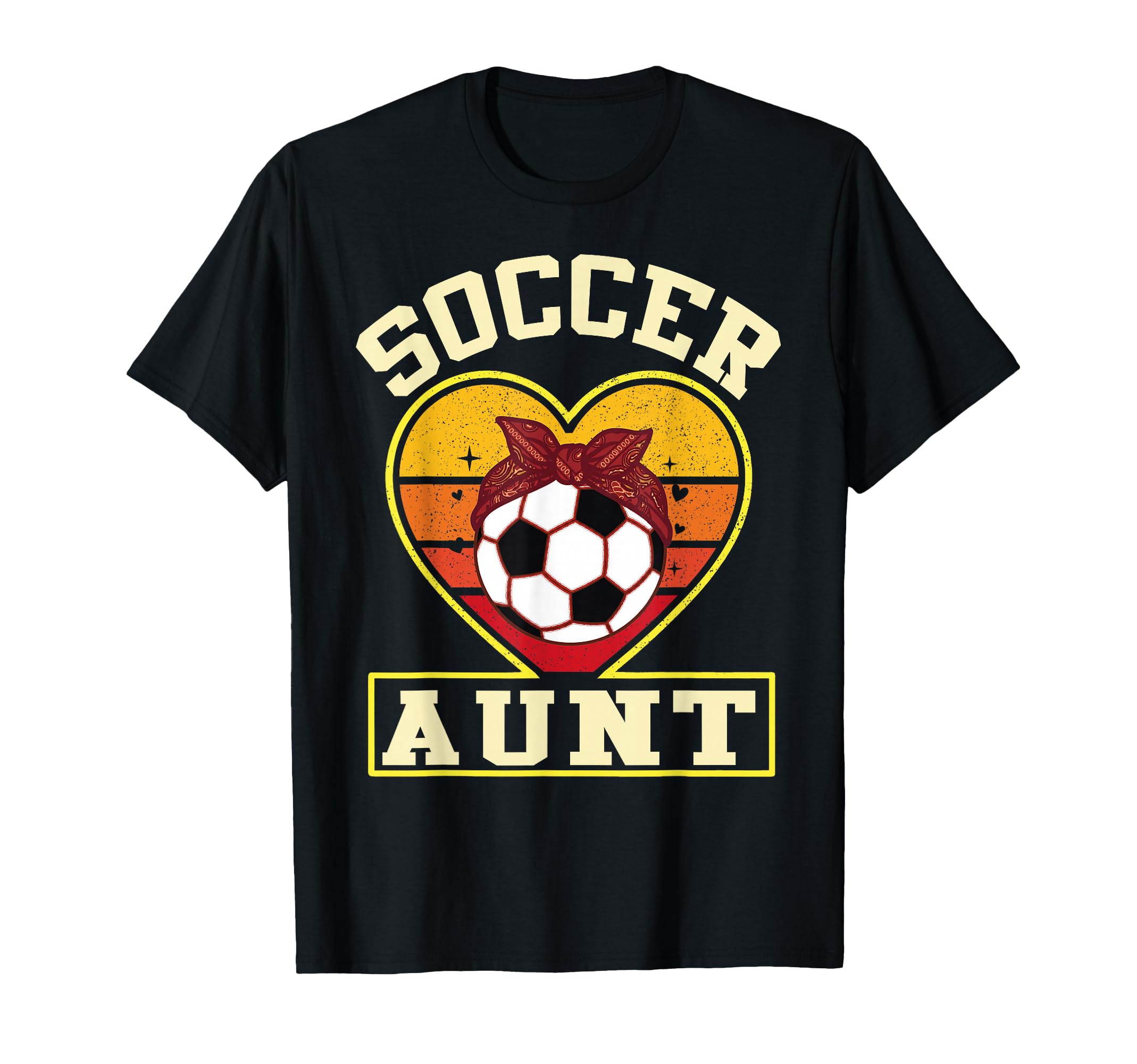 Soccer Aunt Sunset Heart Bow Proud T-Shirt - Aesthetic Graphic Men Women - T-Shirt, Sweatshirt, Hoodie