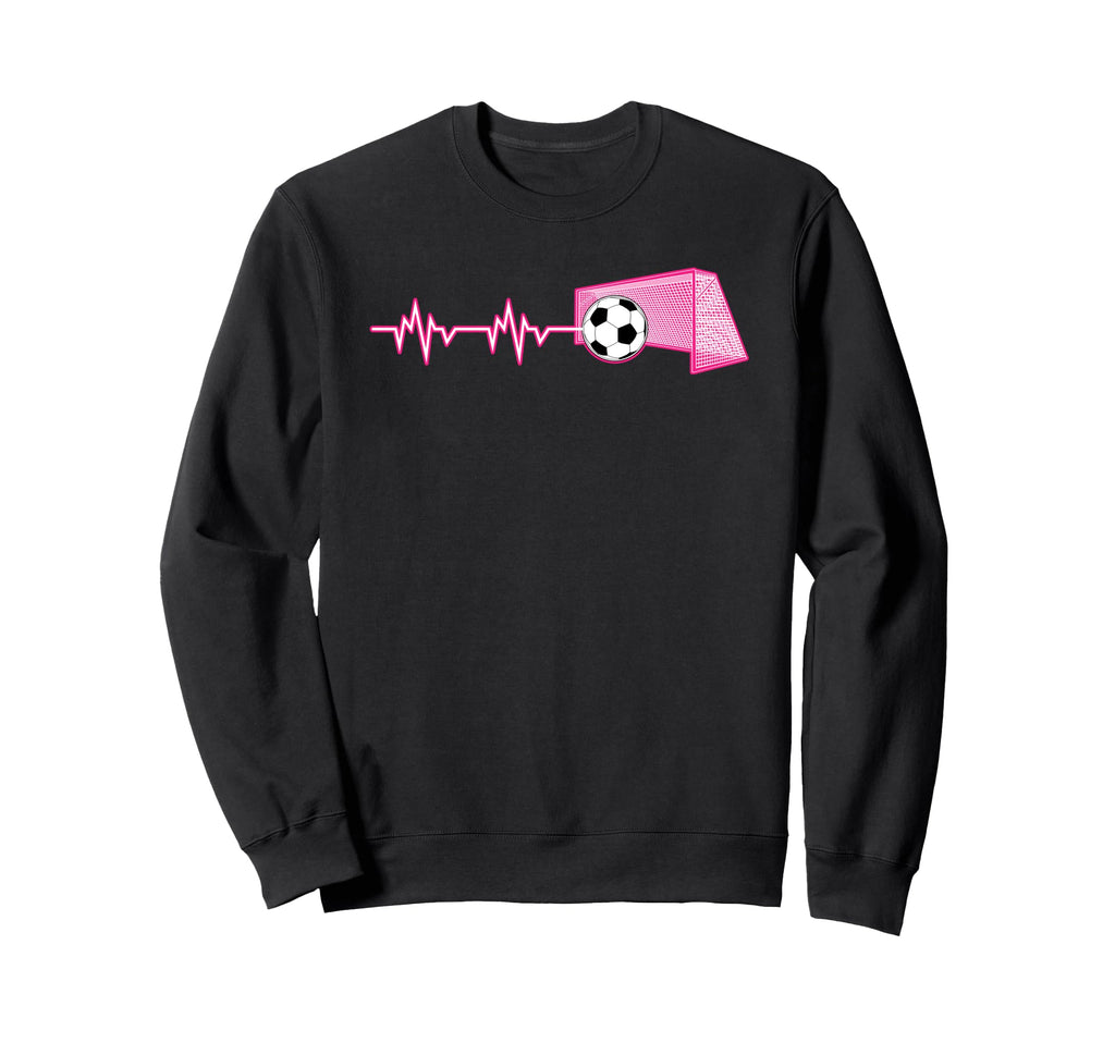 Heartbeat Football Soccer Sweatshirt - Casual Everyday Wear for Adults - T-Shirt, Sweatshirt, Hoodie