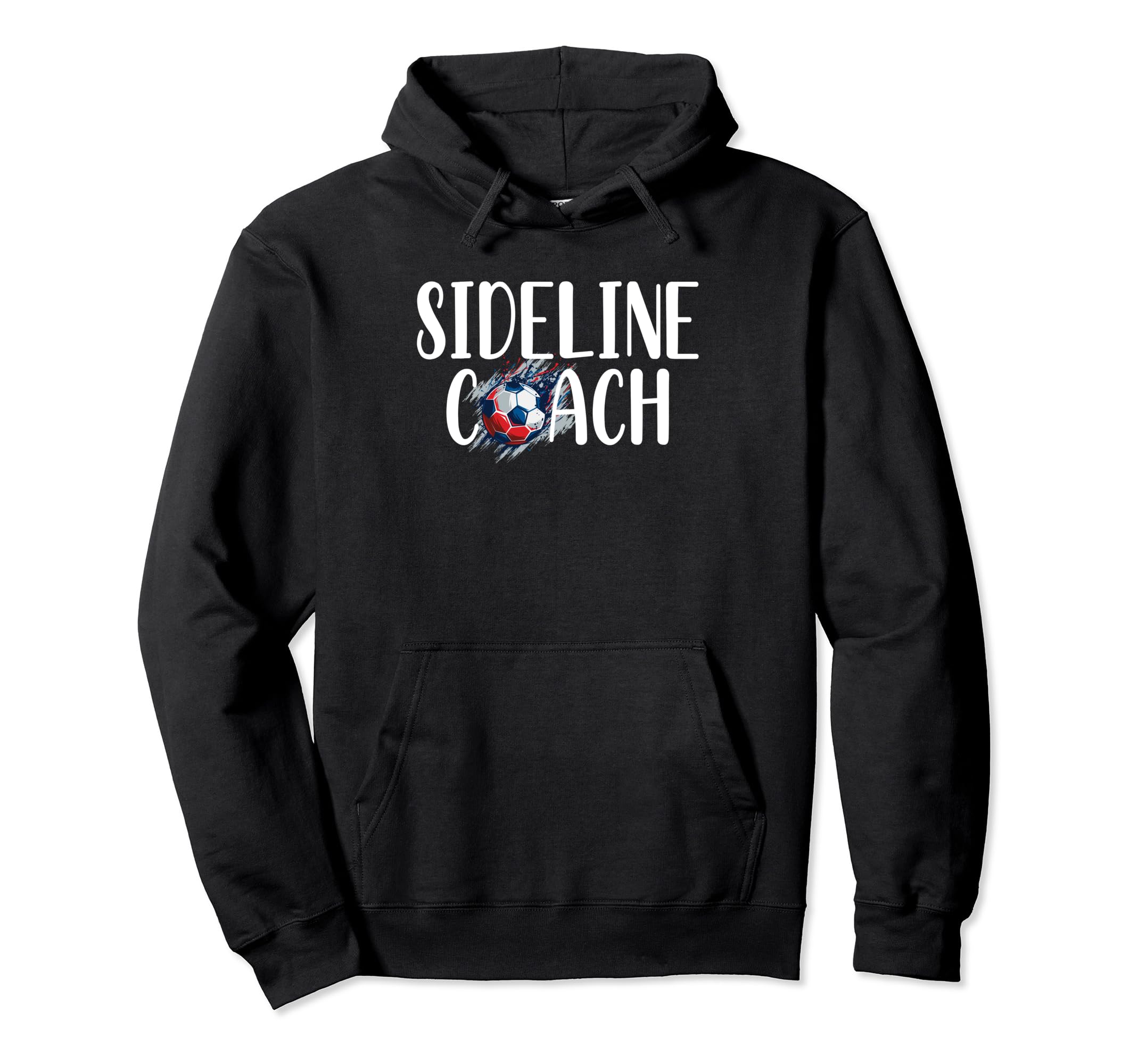 Funny Sideline Coach Soccer Mom Dad Gear Hoodie - Minimalist Print Unisex - T-Shirt, Sweatshirt, Hoodie