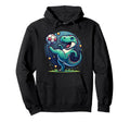 T Rex Dinosaur Playing Soccer Ball Hoodie - Aesthetic Graphic for Adults - T-Shirt, Sweatshirt, Hoodie