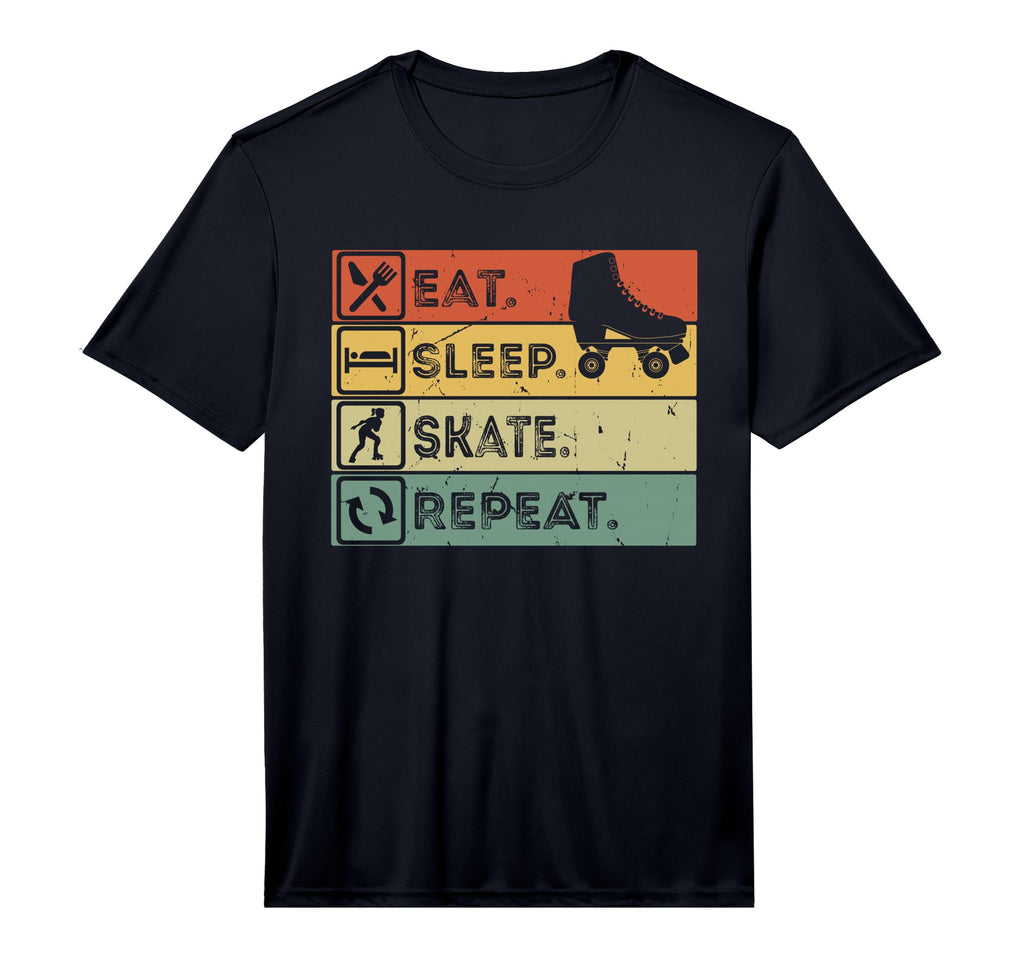 Mens Eat Sleep Skate Repeat Funny T-Shirt - Novelty Apparel for Adults - T-Shirt, Sweatshirt, Hoodie