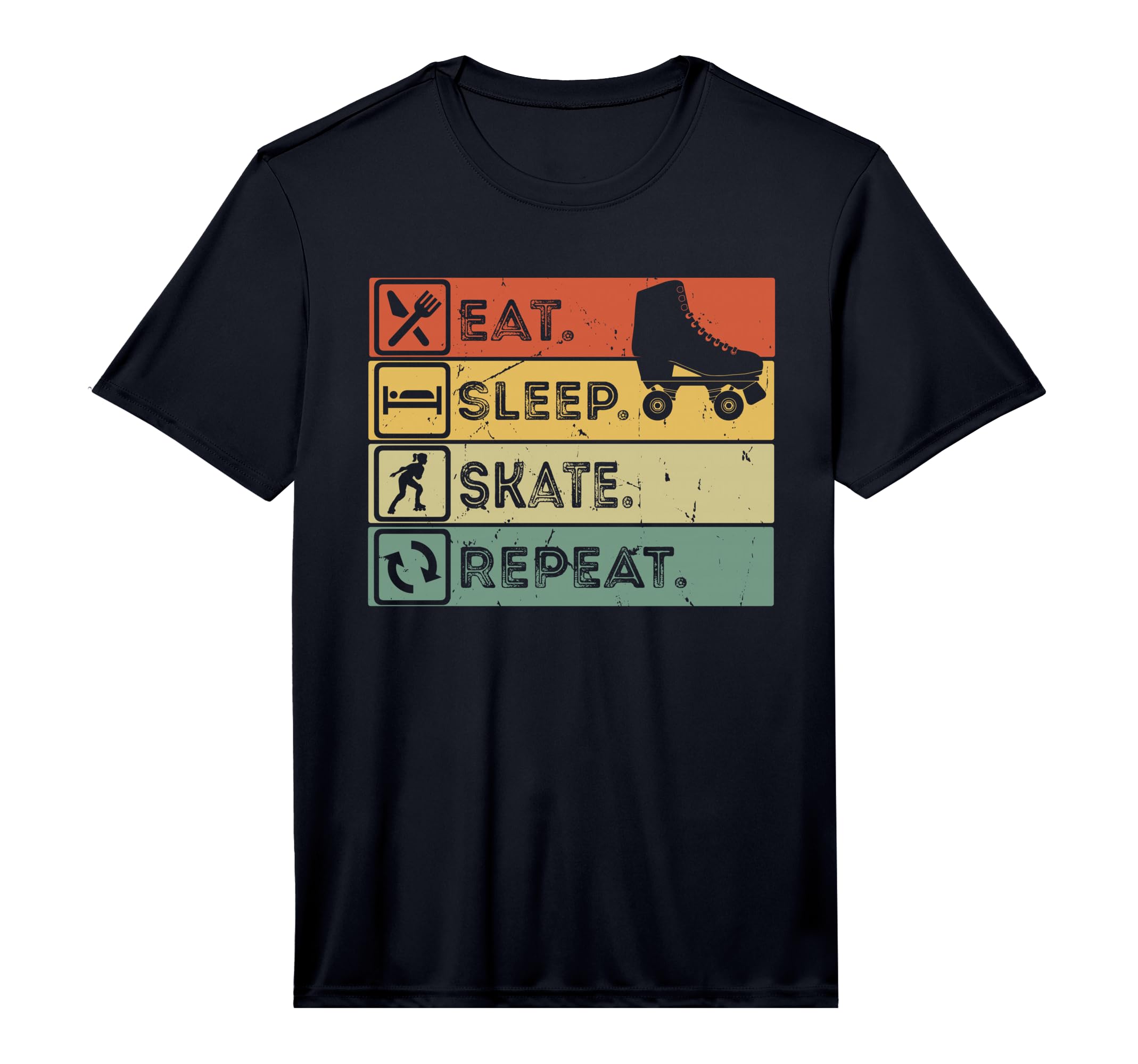 Mens Eat Sleep Skate Repeat Funny T-Shirt - Novelty Apparel for Adults - T-Shirt, Sweatshirt, Hoodie