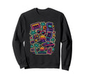 80S Synthwave Sweatshirt - Unique Graphic Men Women - T-Shirt, Sweatshirt, Hoodie