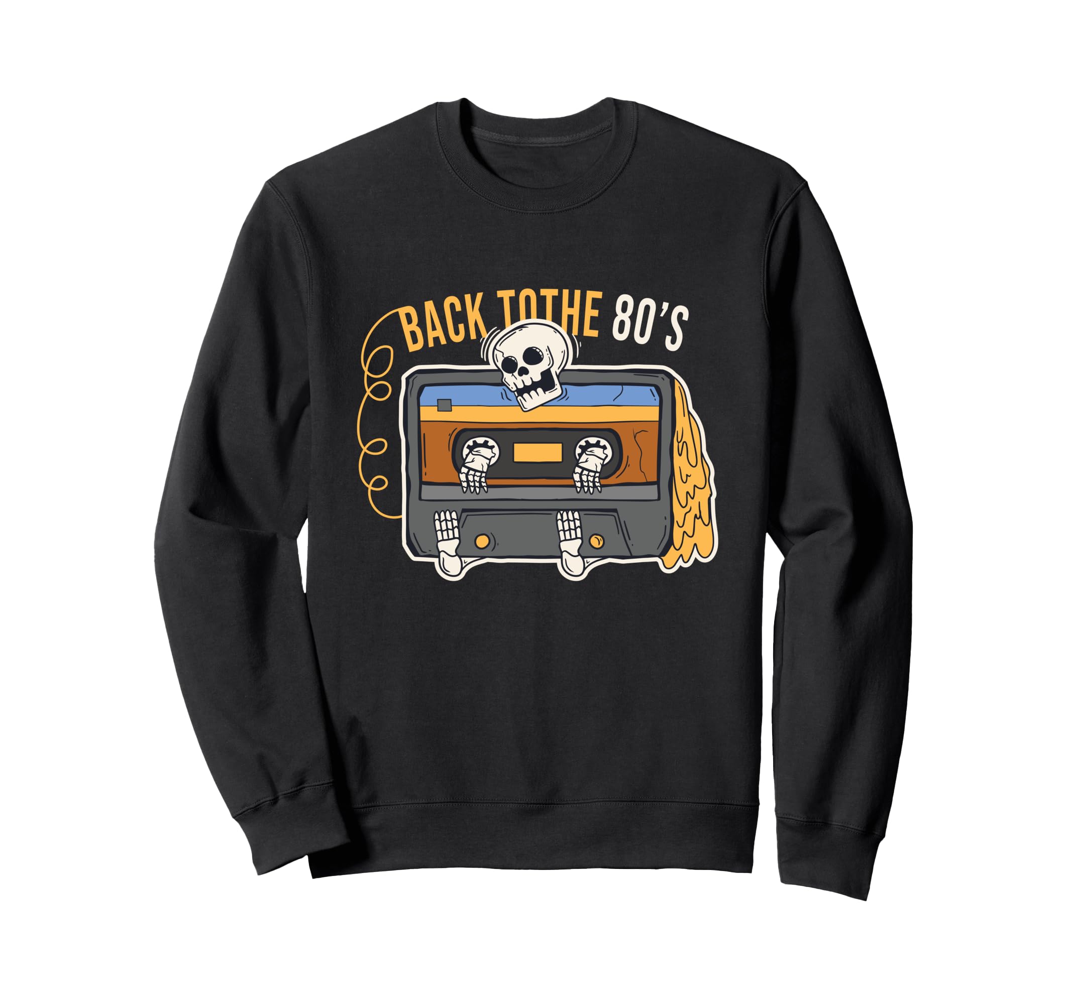 Old Skool Music Cassette Tape Back Sweatshirt - Aesthetic Graphic Unisex - T-Shirt, Sweatshirt, Hoodie