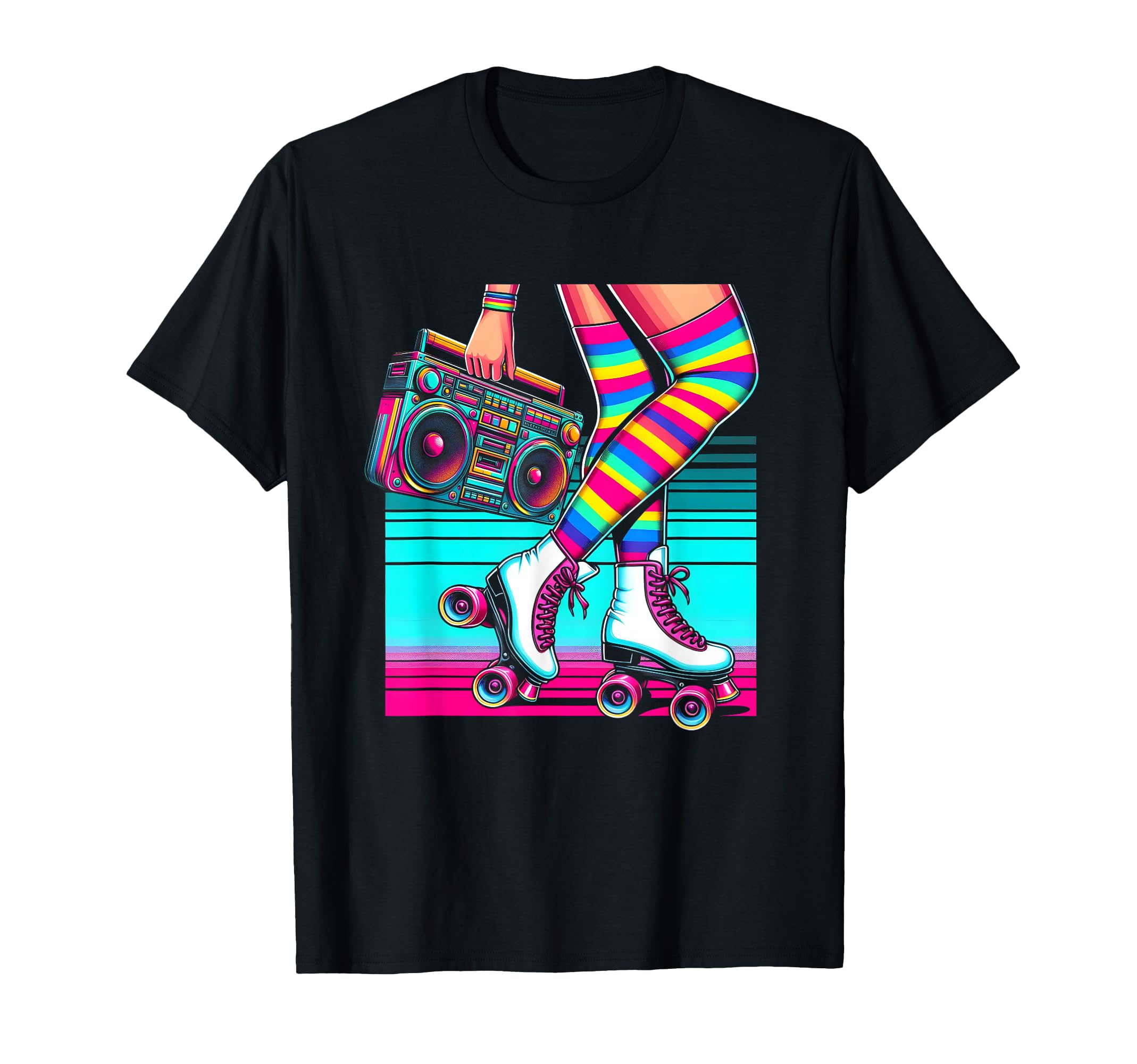 Rollerskates Cassette 80S Roller T-Shirt - Minimalist Print for Adults - T-Shirt, Sweatshirt, Hoodie
